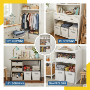 Creative Ways to Organize with 18 Inch Deep Bins