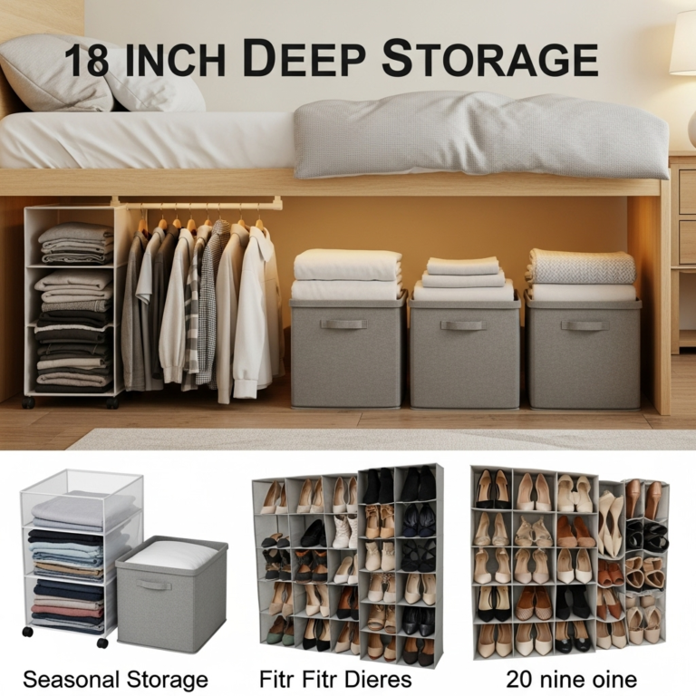 Creative Ways to Utilize 18 Inch Deep Under Bed Storage