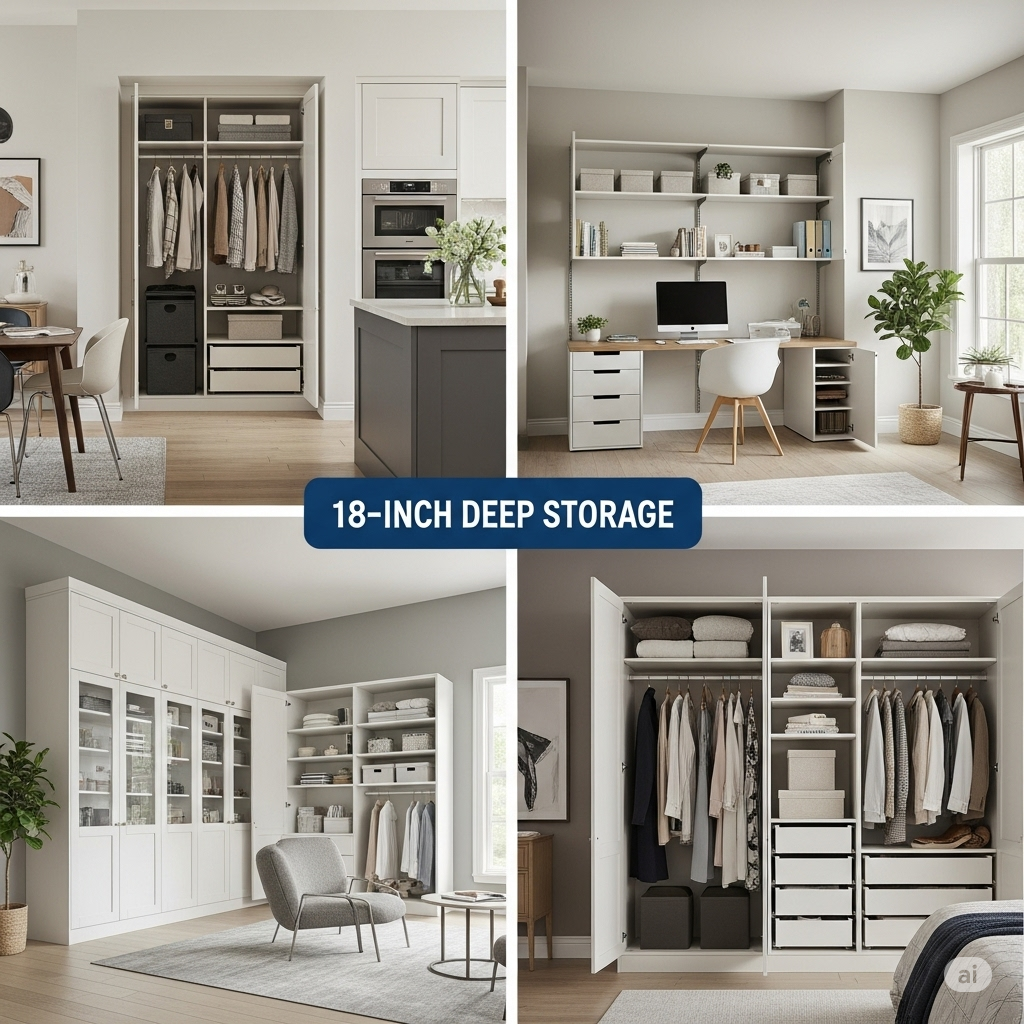 Exploring the Versatility of 18 Inch Deep Storage Solutions