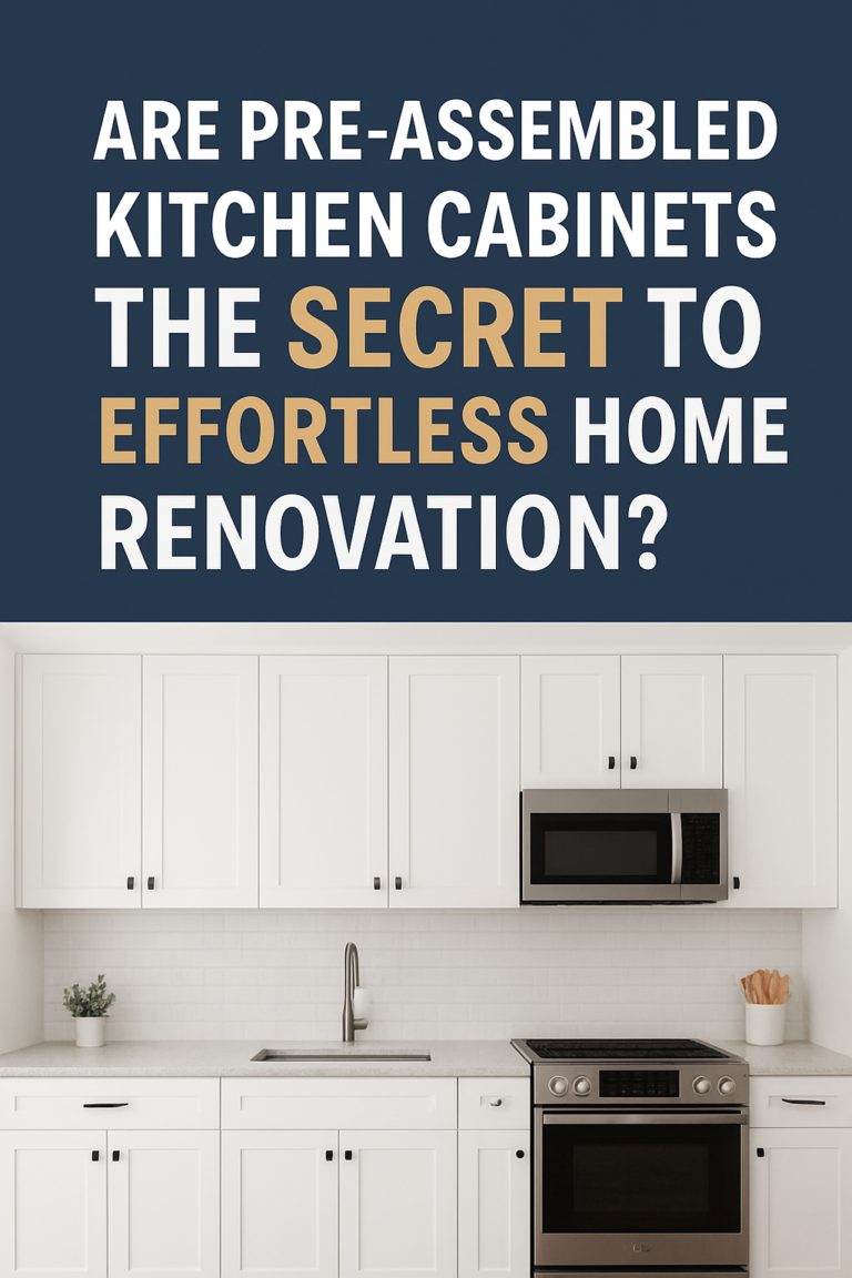 Are Pre-Assembled Kitchen Cabinets the Secret to Effortless Home Renovation